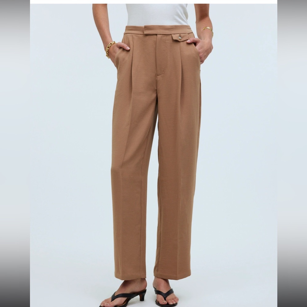 The Rosedale High-Rise Straight Pant in Crepe NWT